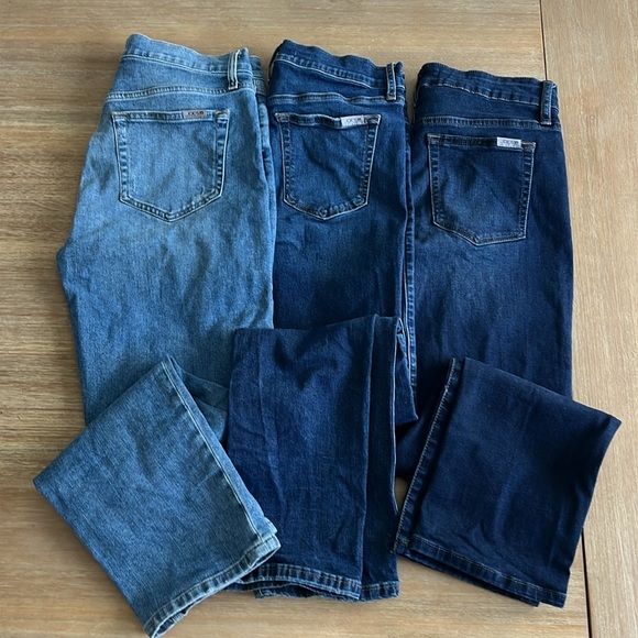 3 pairs of Joes Jeans. All size 28. Dark, Medium and light color. - Picture 2 of 9